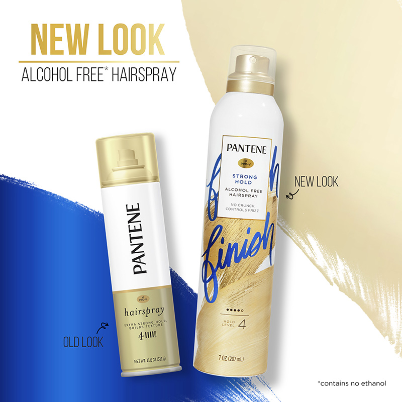 Pro-V Strong Hold Alcohol Free* Level 4 Hairspray | Pantene
