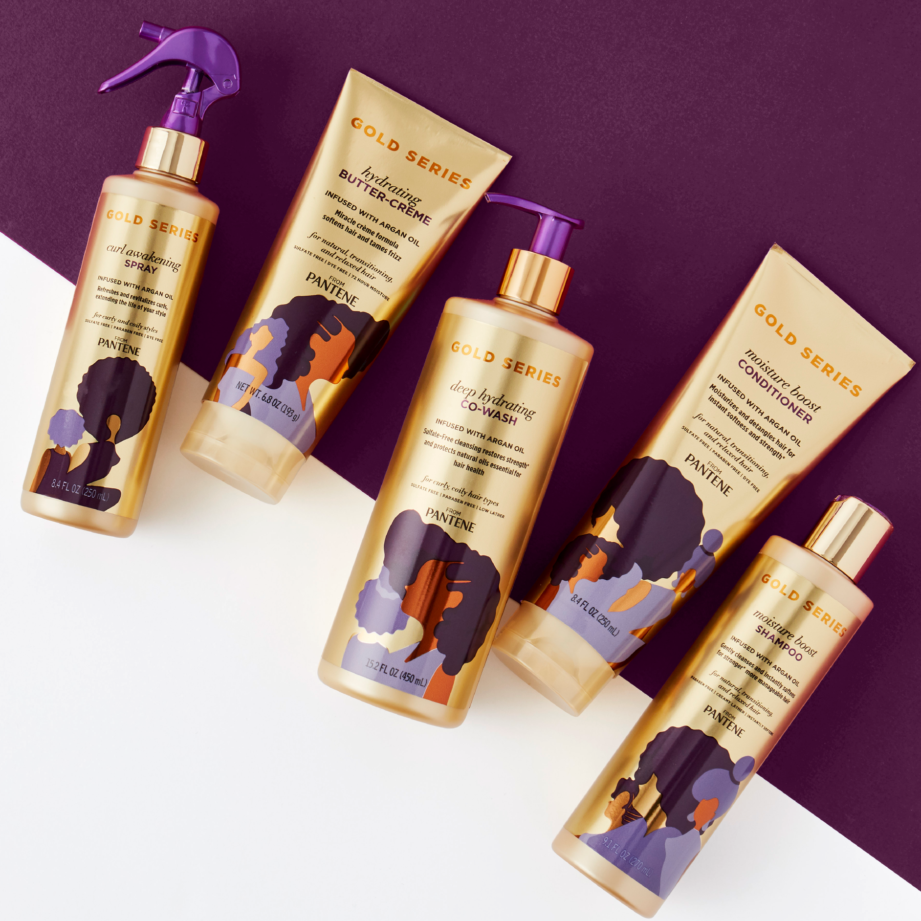 Pantene Gold Series Collection For Natural Hair