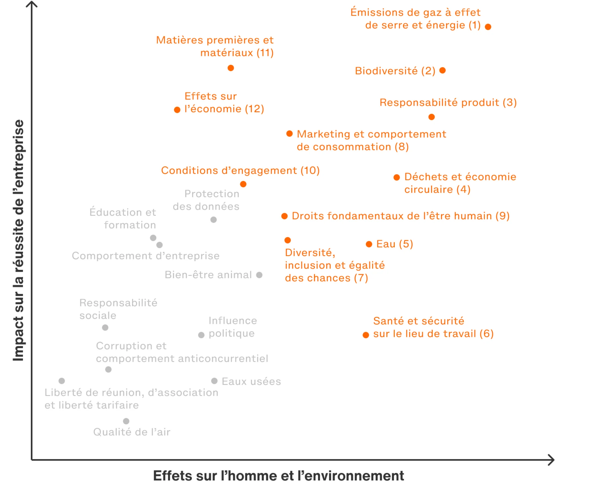 Infographie Analyse de matérialité