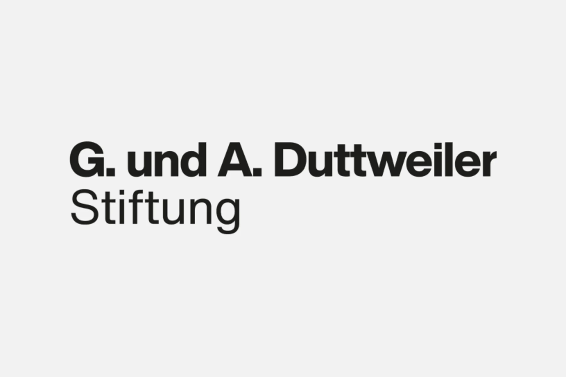Logo G. und A. Duttweiler Stiftung
