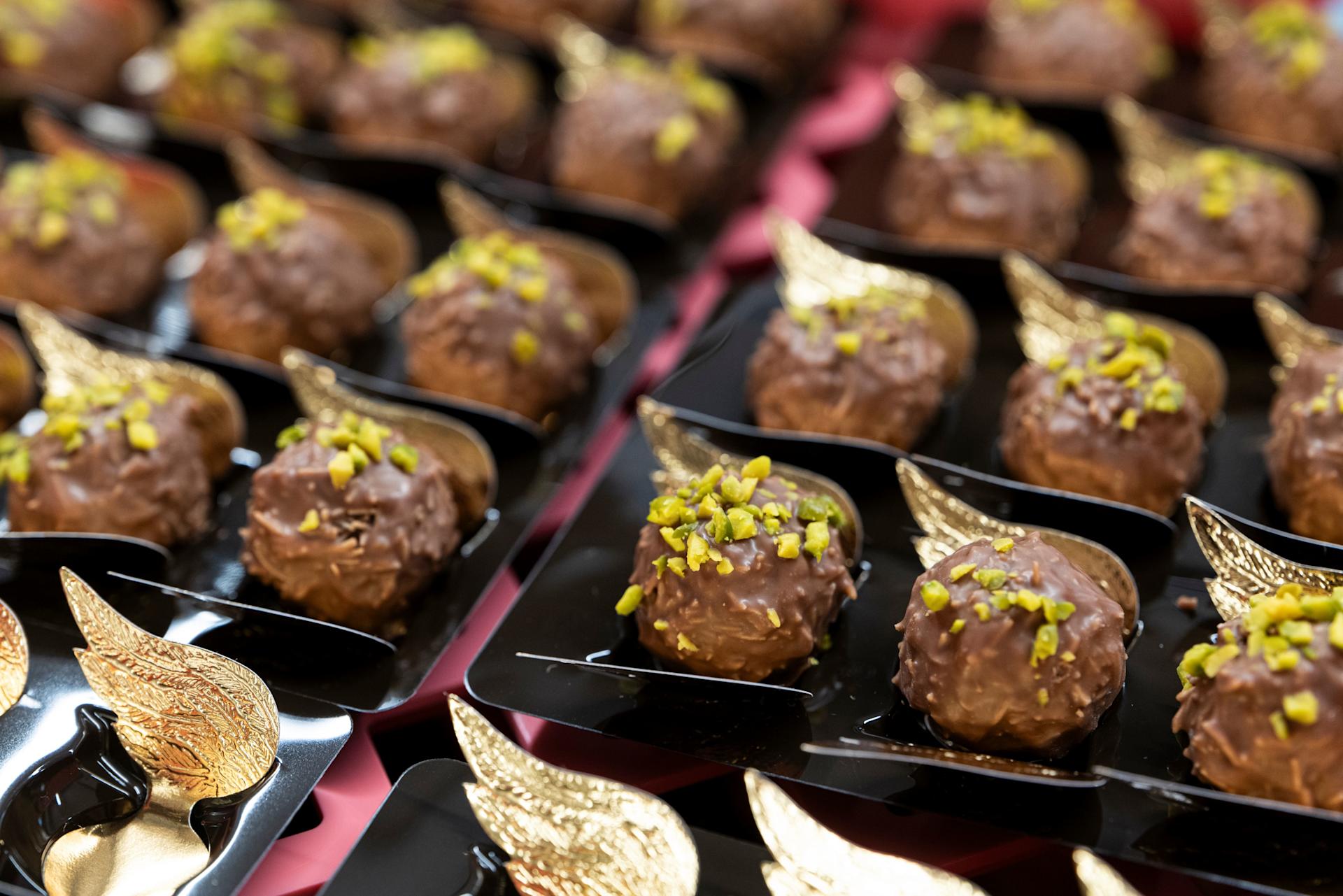 Die «Schutzengeli»-Truffes im Dubai-Style der Confiserie Bachmann