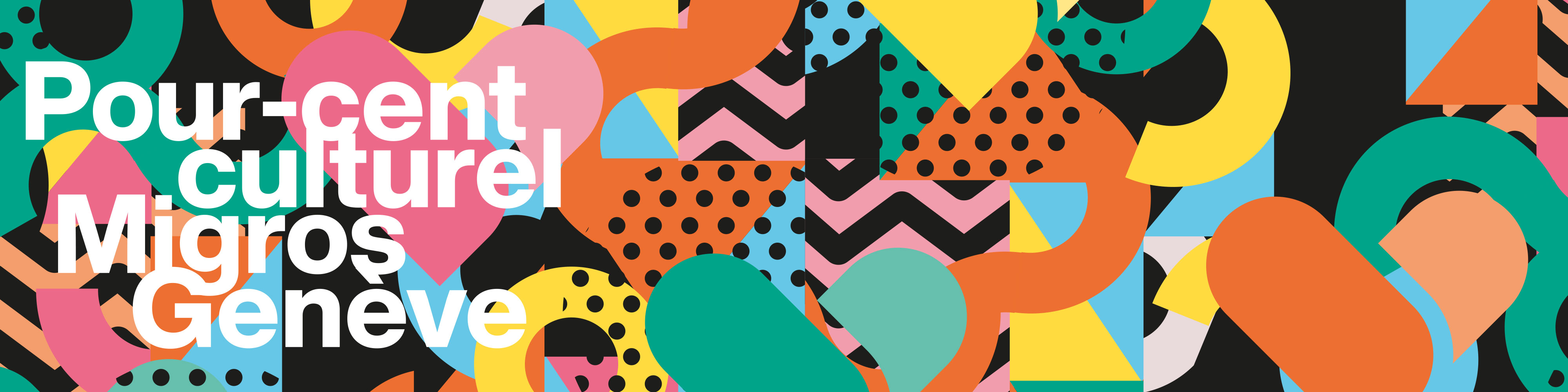 Bannière colorée Pour-cent culturel Migros Genève