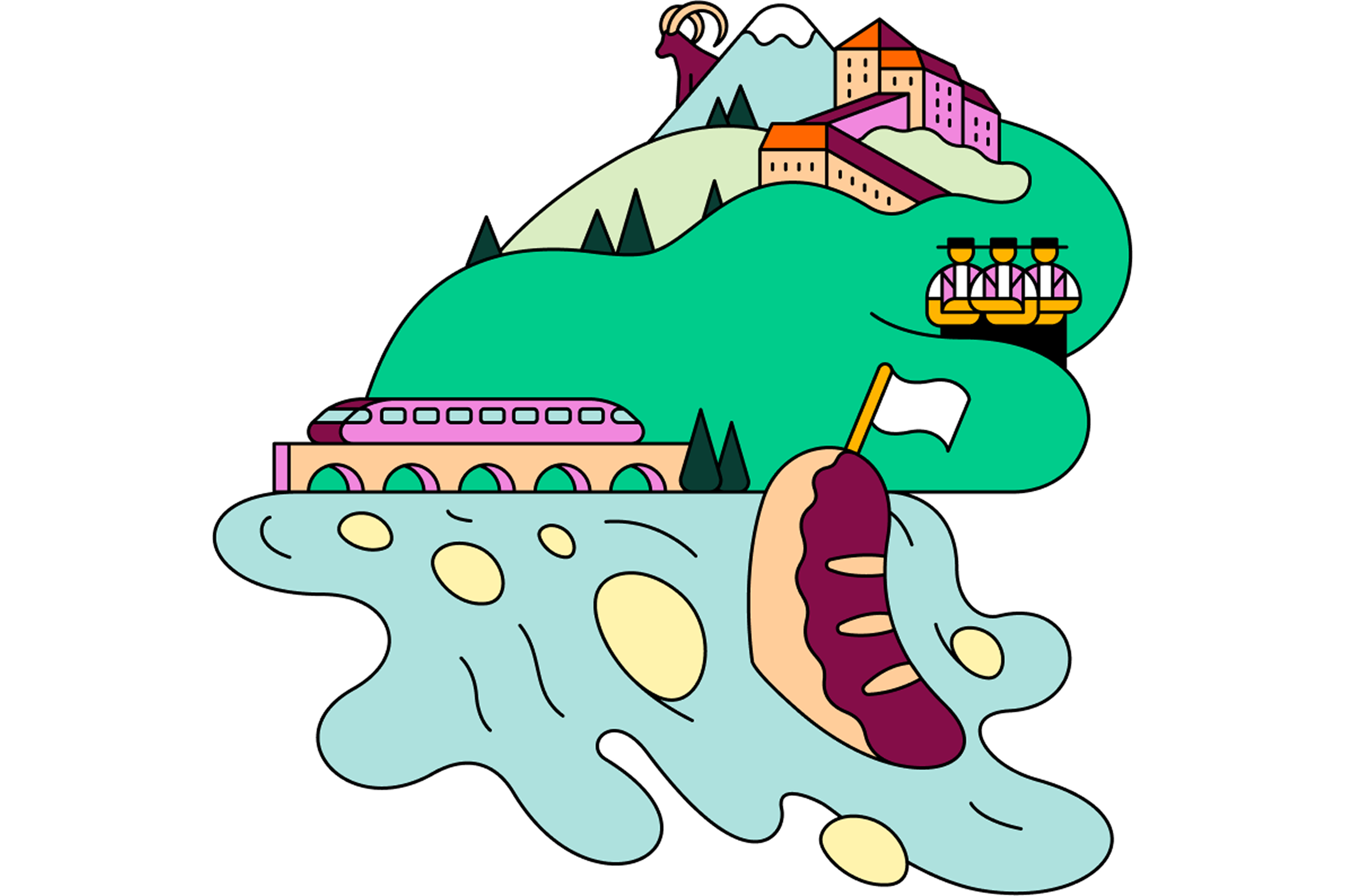 Illustrazione della Cooperativa Svizzera Orientale