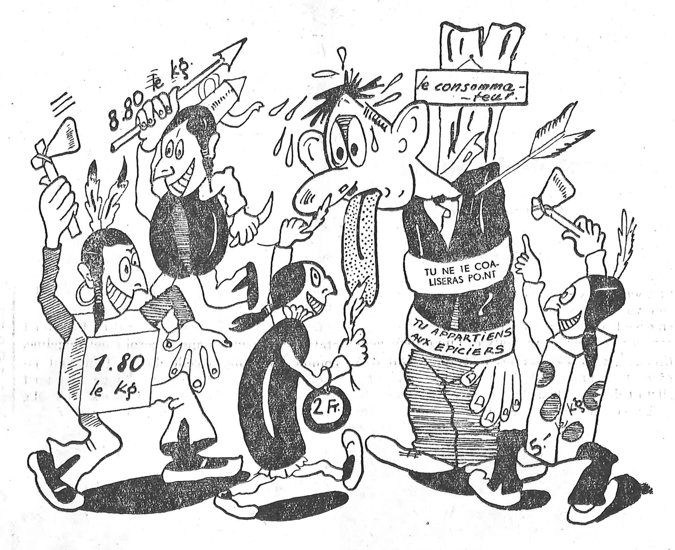 2-Pionnier-1945_11_16-Karikatur-gegen-epiciers-VD1