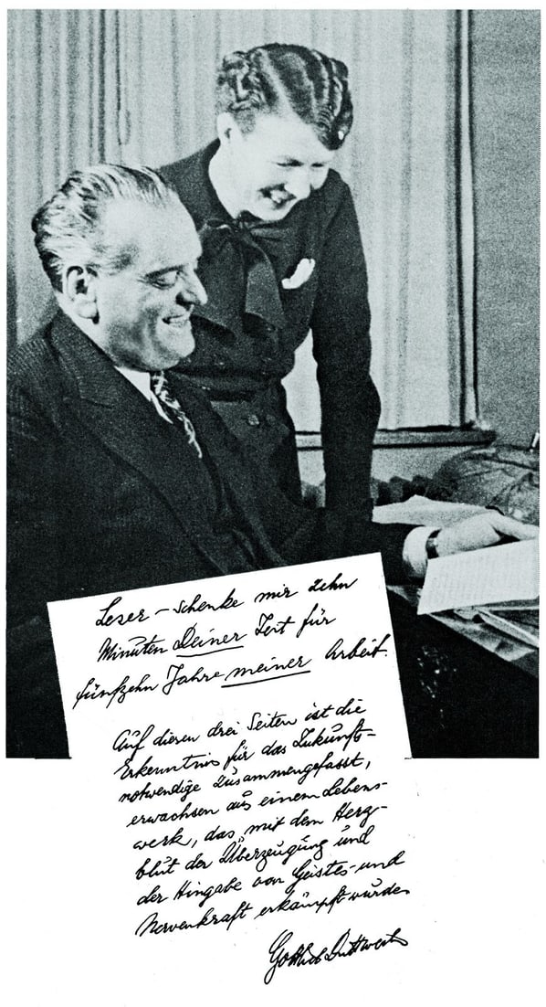 Gottlieb und Adele Duttweiler (1940).  [MGB_Dok_Fo_134651]
