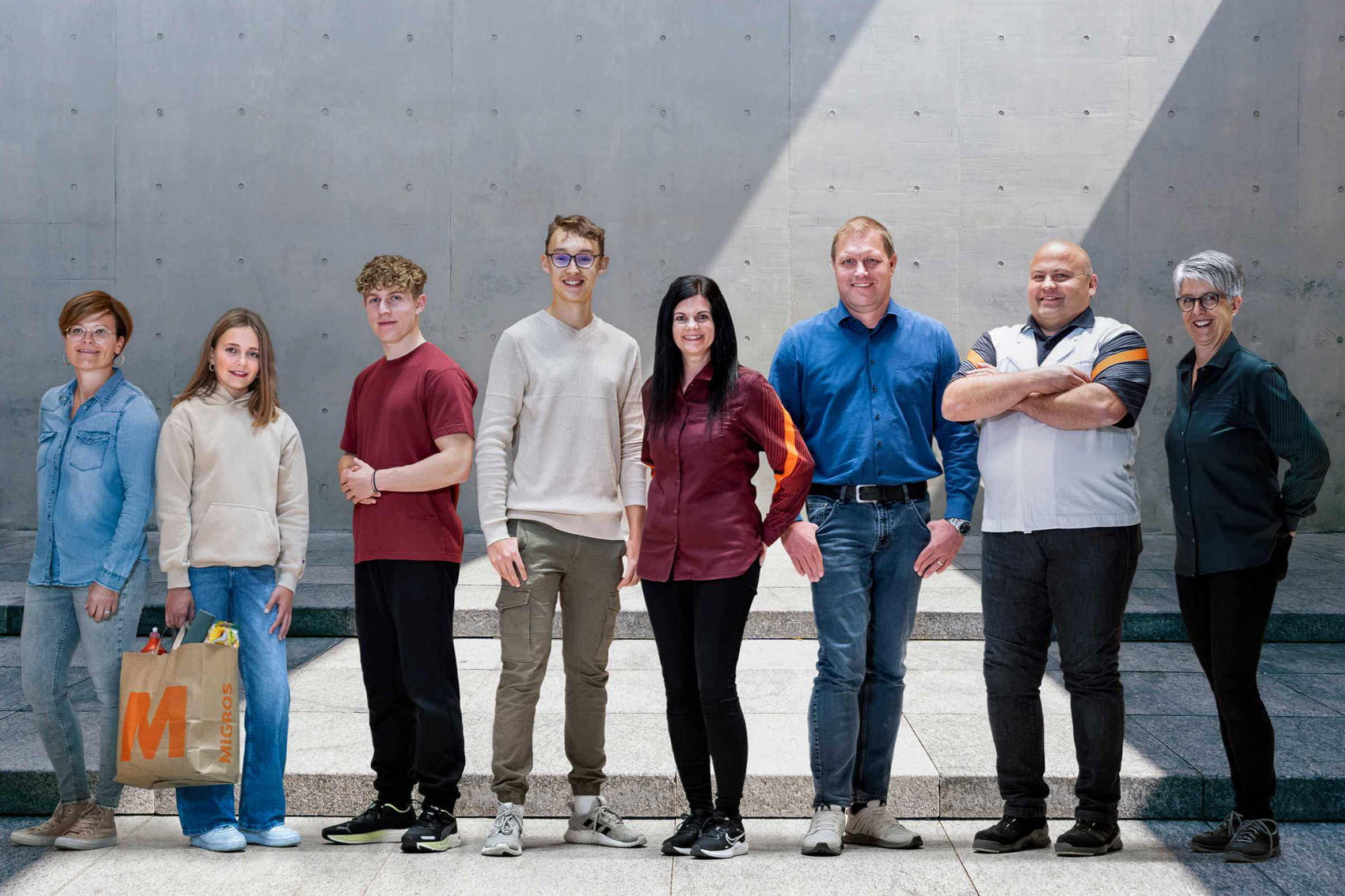 Mitarbeitende unterschiedlicher Migros-Unternehmen