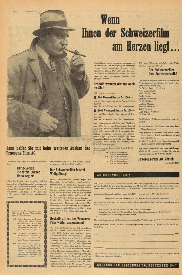 02_BB_1947_09_05_Aufruf-Praesens-Schweizerfilm-ZUSCHNEIDEN