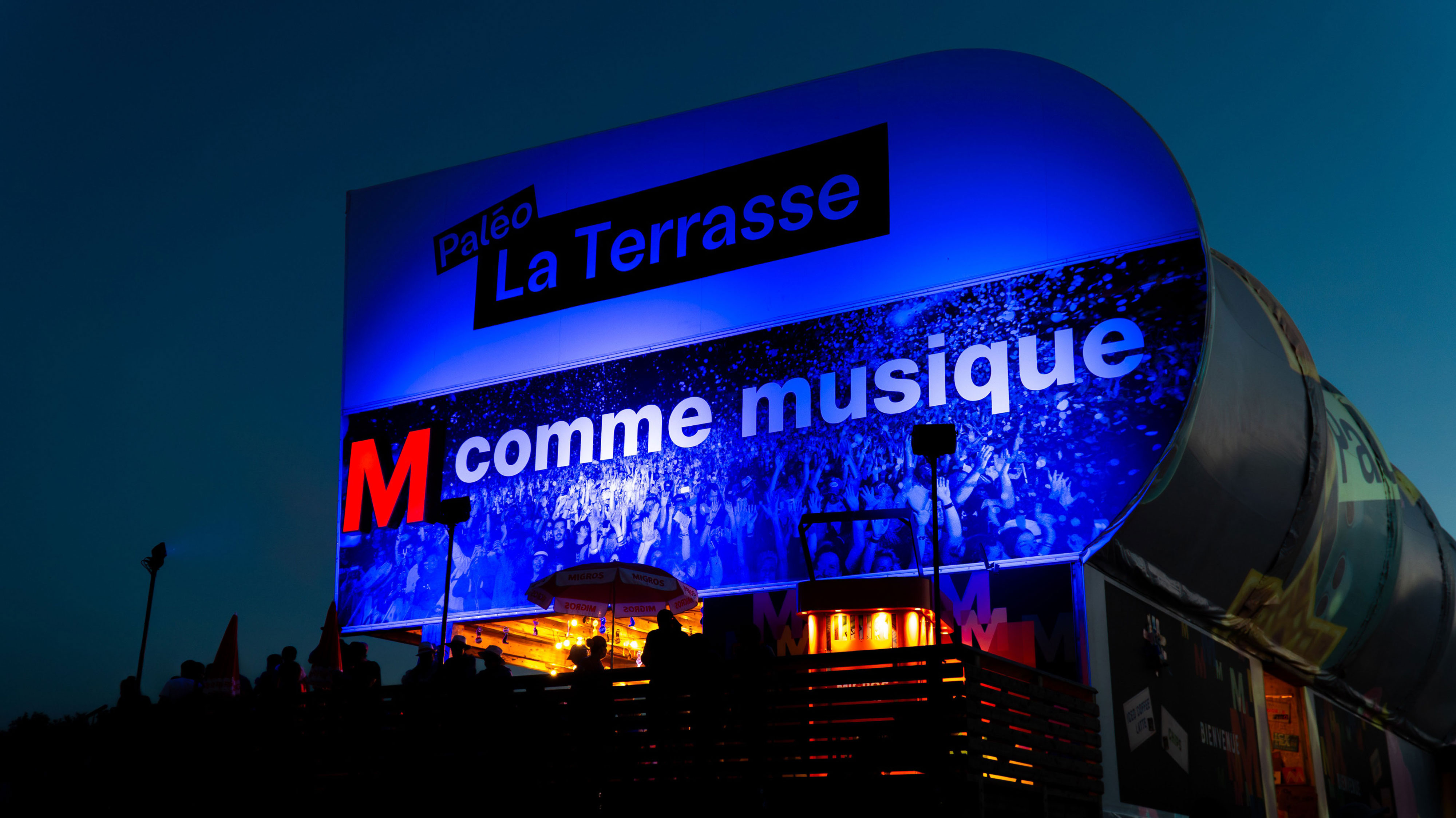 La Terrasse du Paléo festival de Nyon avec la Migros