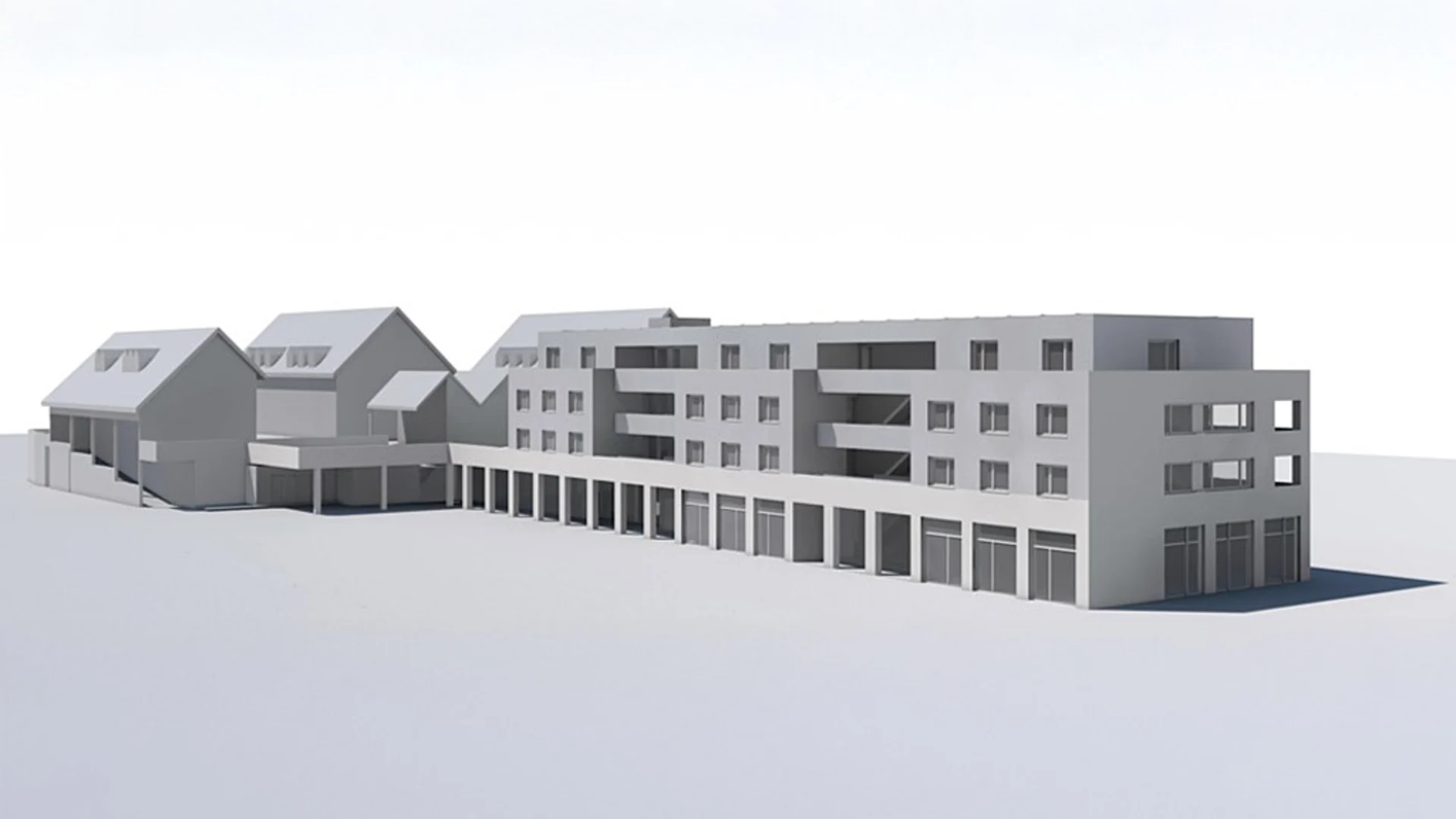 3D-Zeichnung Neubau Migros-Langwiesen