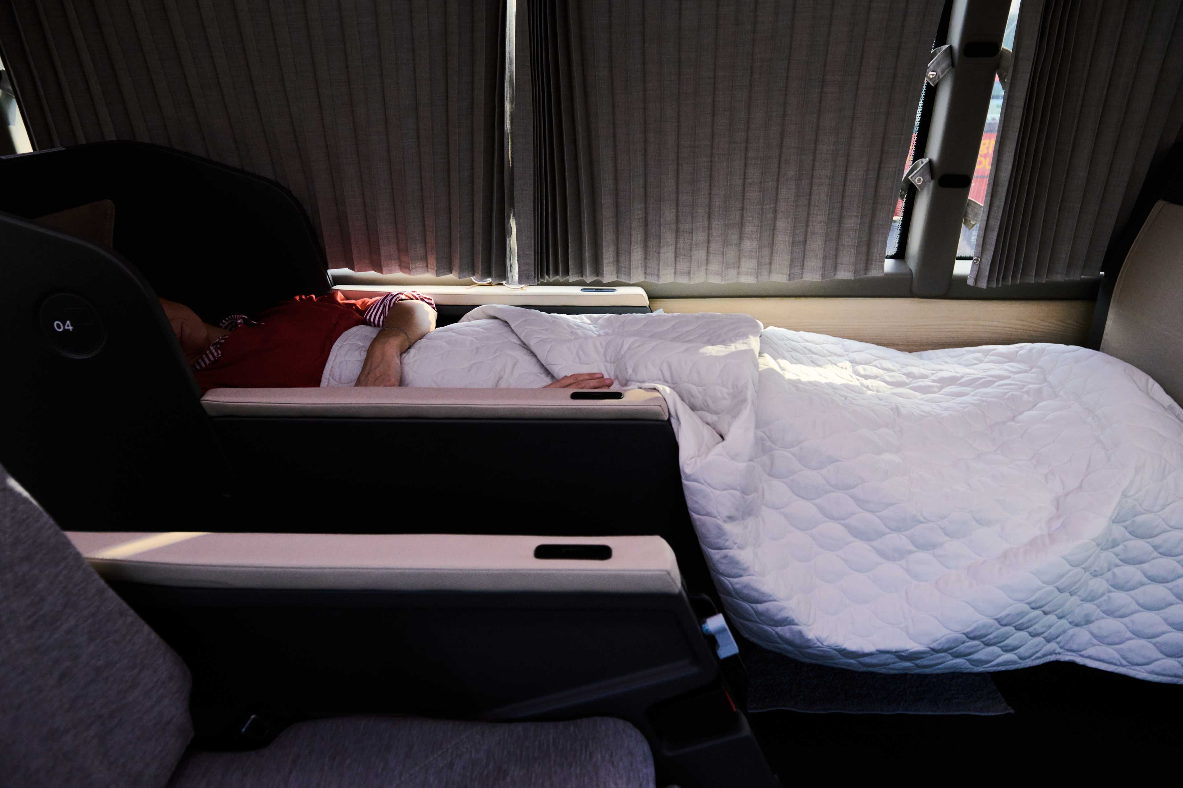 Il letto nel Twiliner