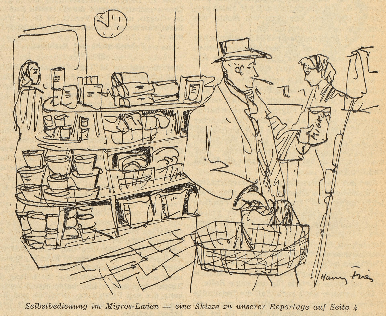 6-BB_1948_04_09_Selbstbedienung_Zeichnung