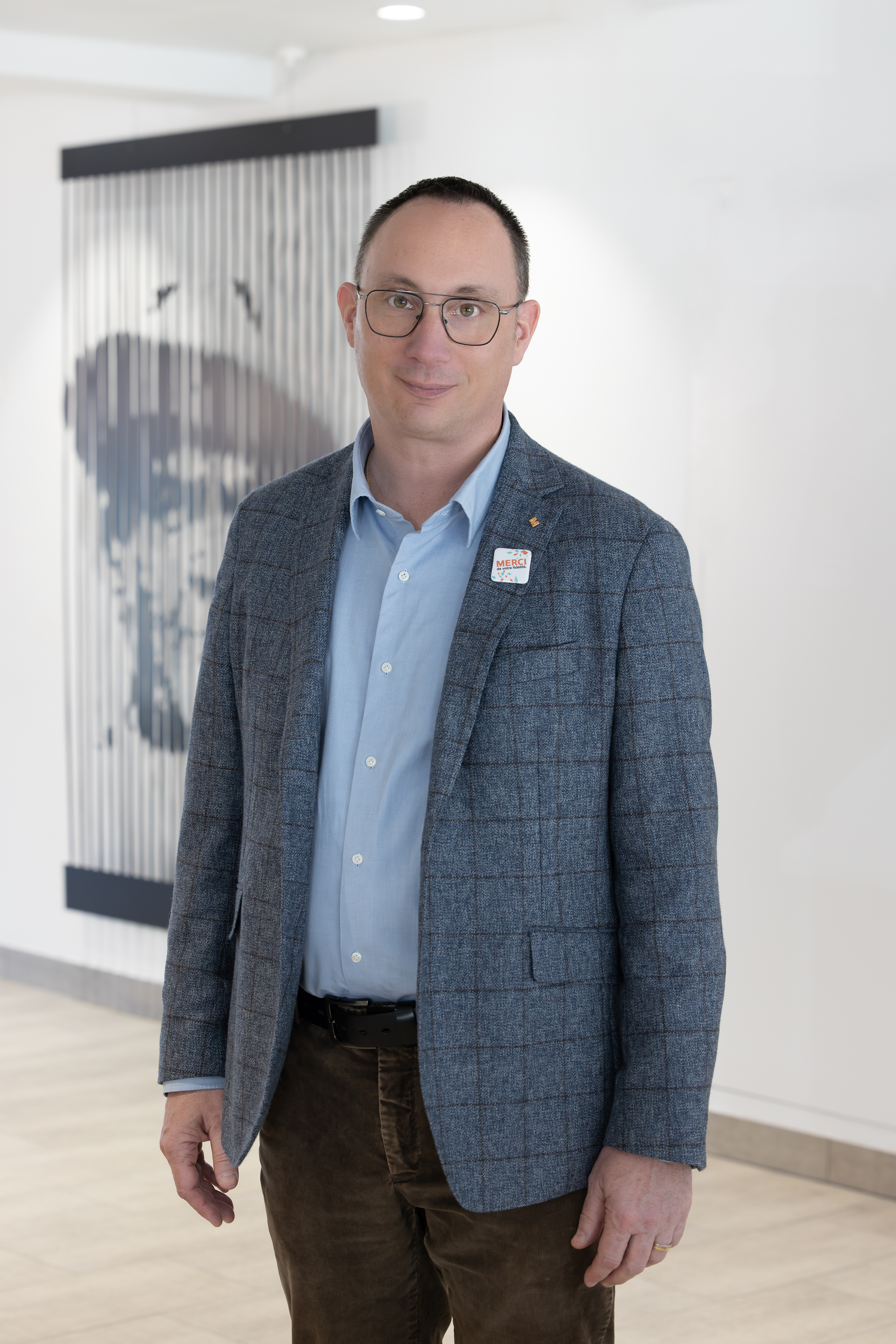 Photo Philippe Schmid à l'Administration de Migros Vaud