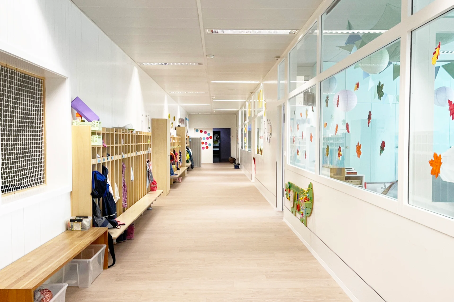 Gang in der Kinderkrippe Wirbelschloss