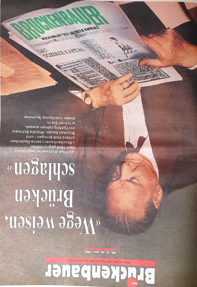 Titelbild der Sonderausgabe „Wir Brückenbauer“