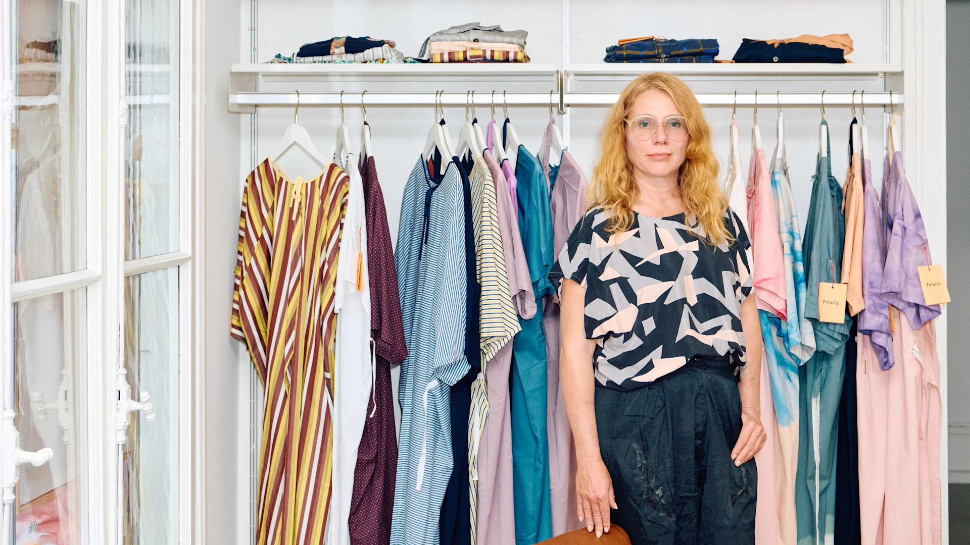 La designer Bitten Stetter de finally dans sa boutique à Zurich