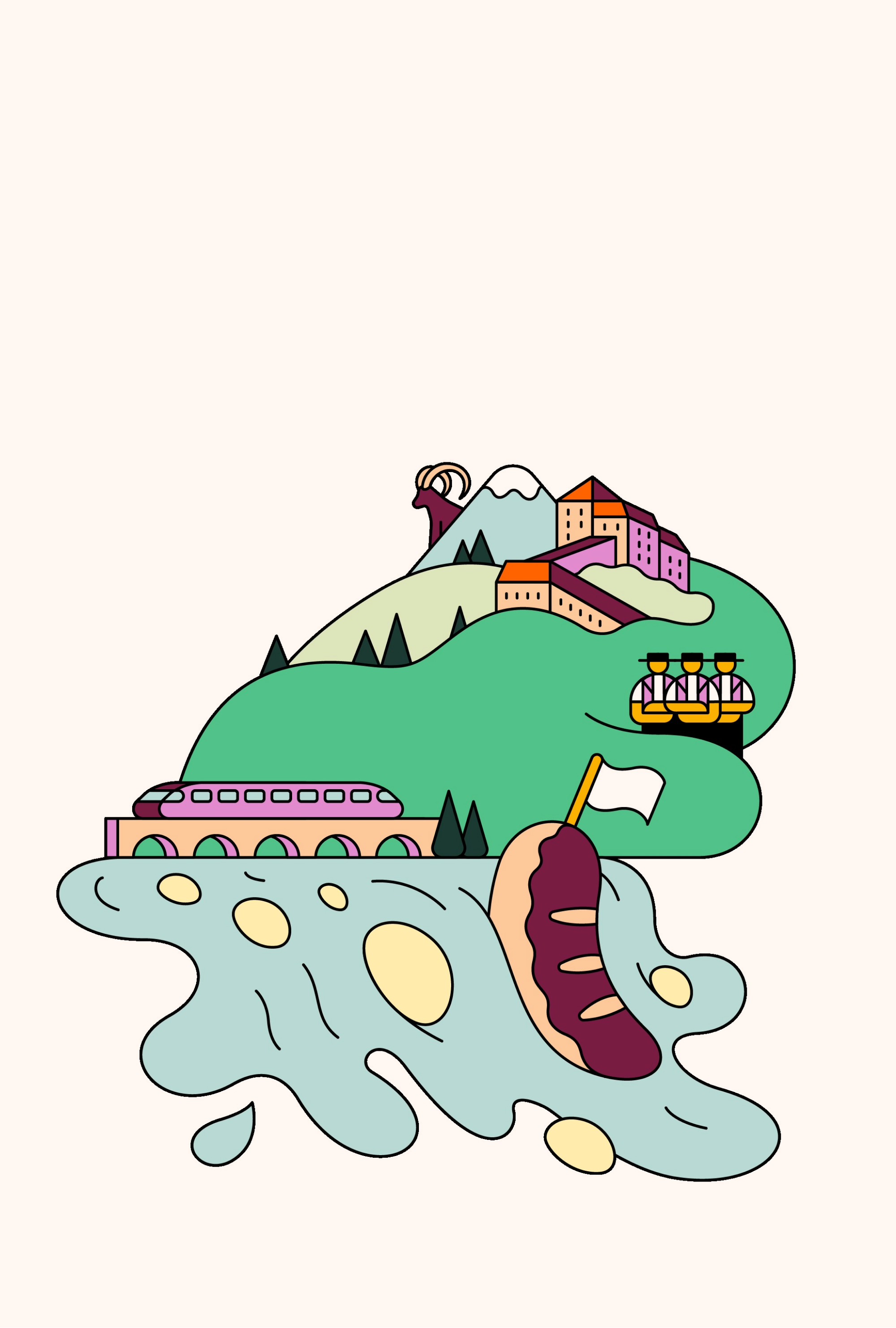 Illustration der Ostschweiz