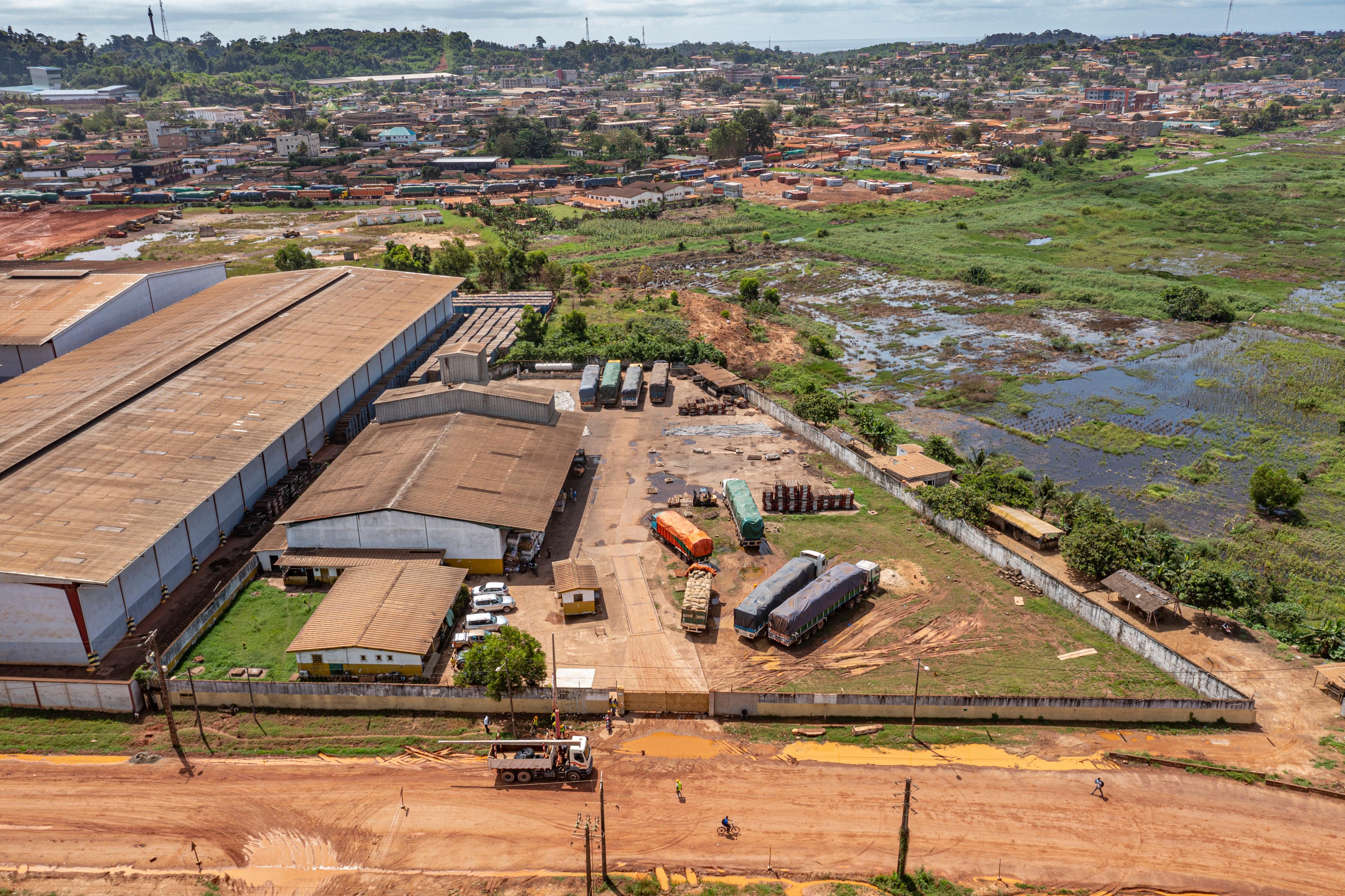 Veduta aerea di un ambulatorio