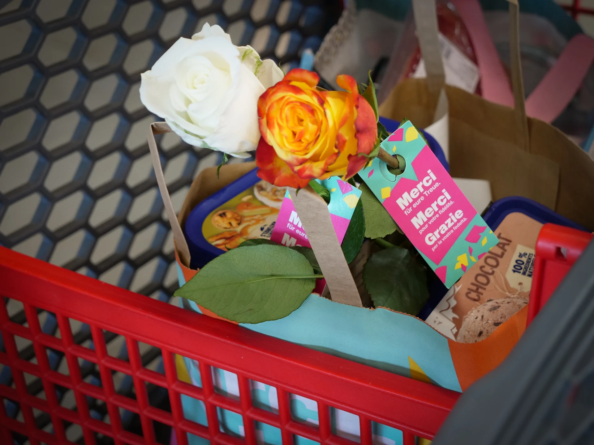 Distribution de roses