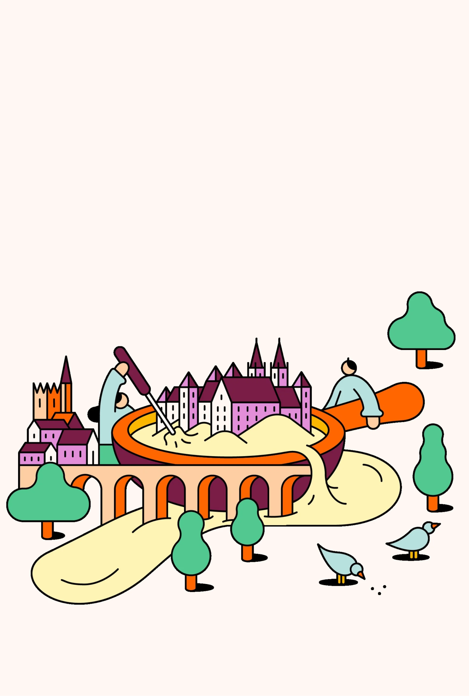 Illustration von Freiburg