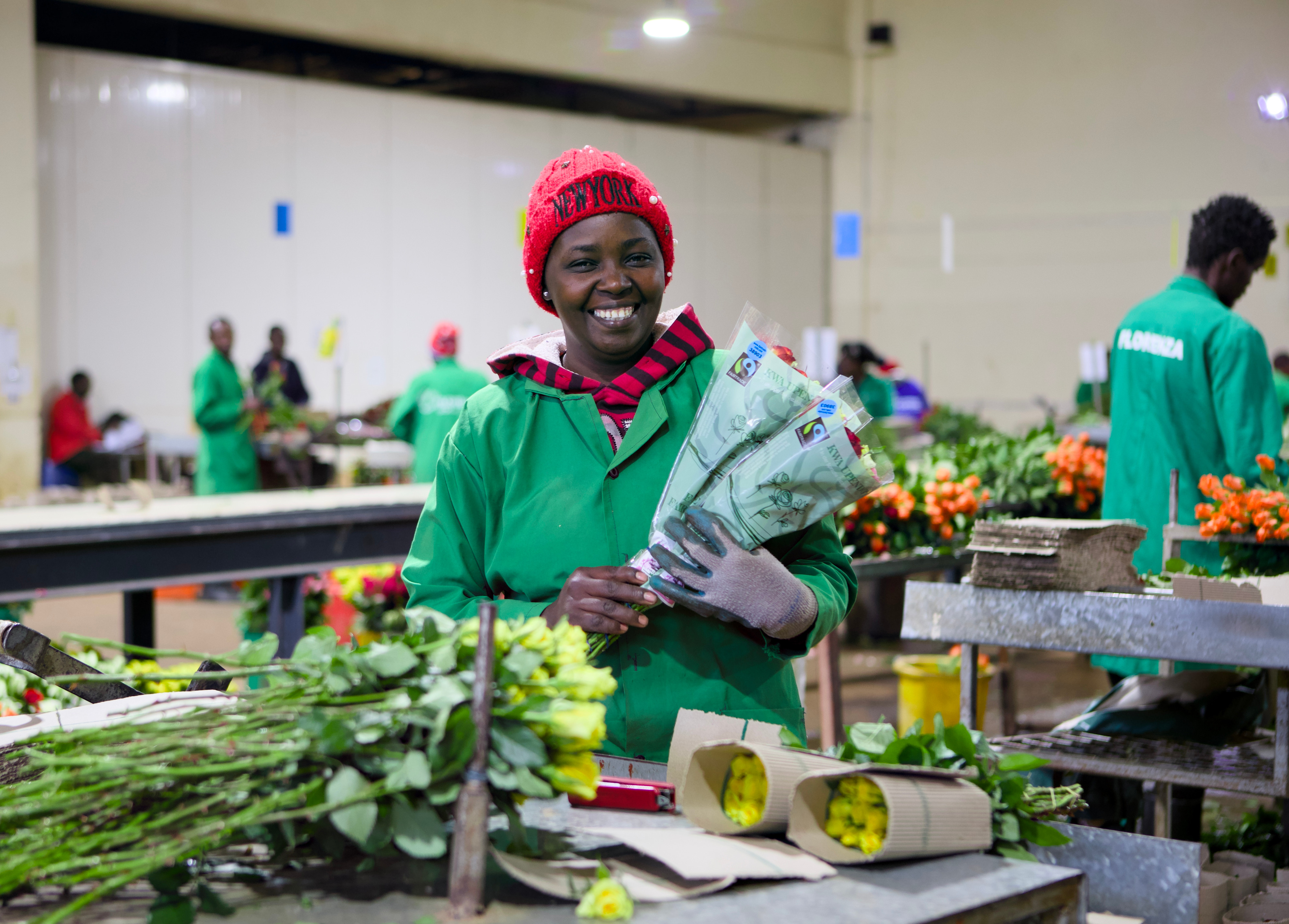 Mary Nyokabi, employée à la ferme «Florenza Limited»