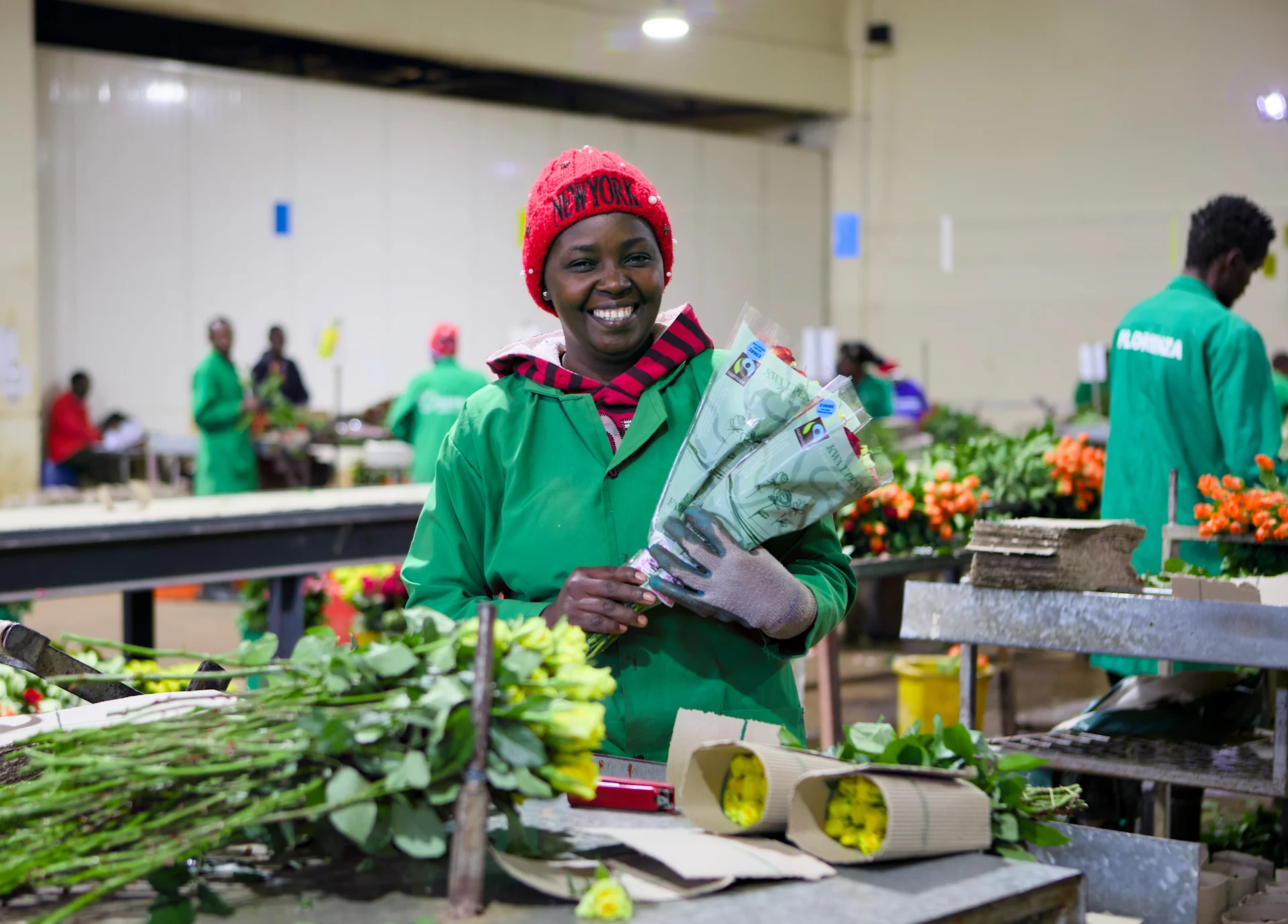 Mary Nyokabi, employée à la ferme «Florenza Limited»