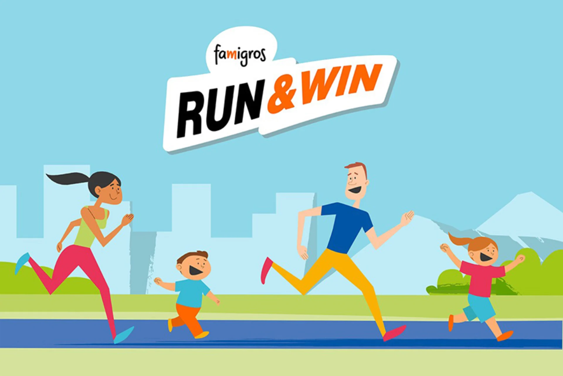 Famigros RUN & WIN logo
