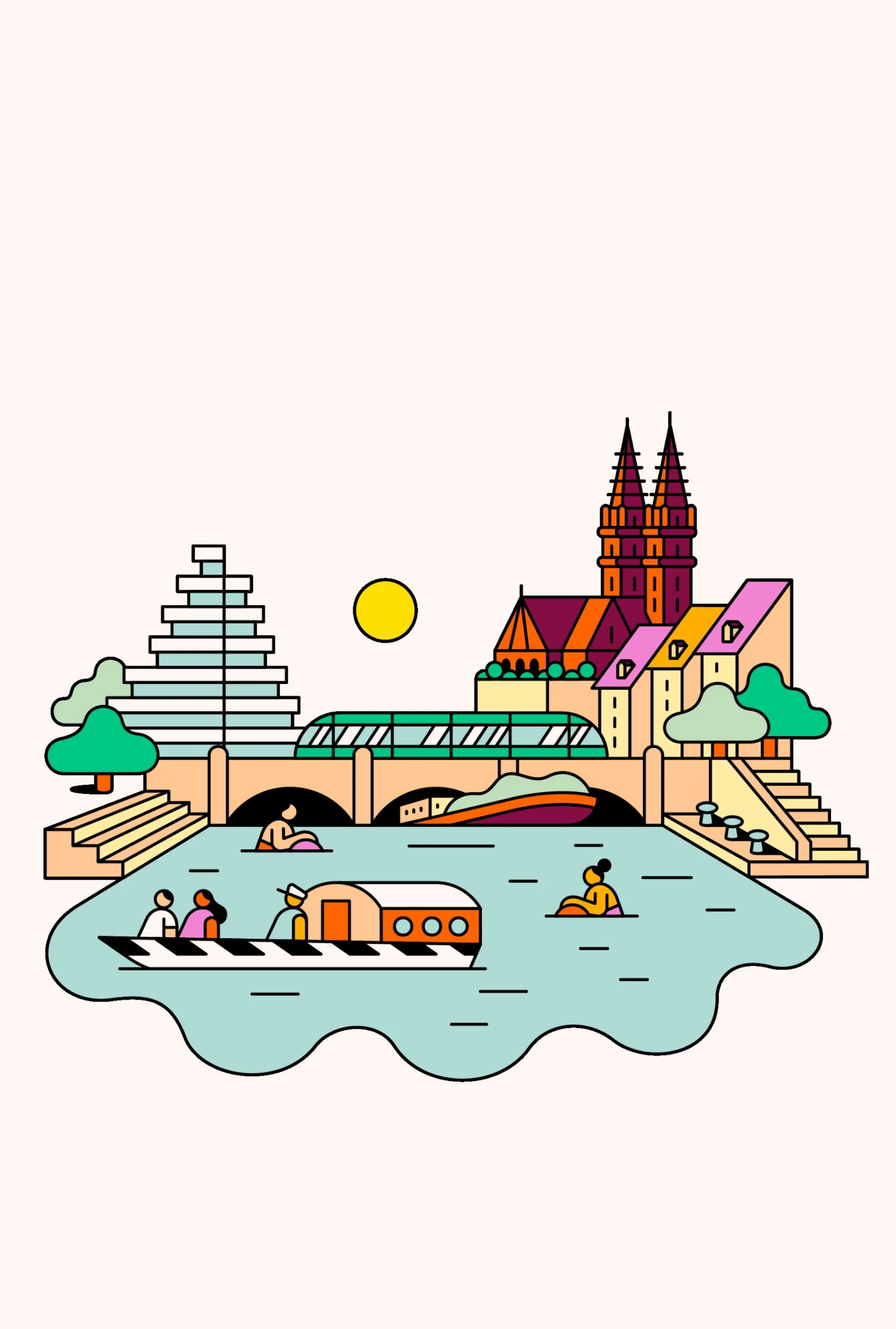 Illustration von Basel