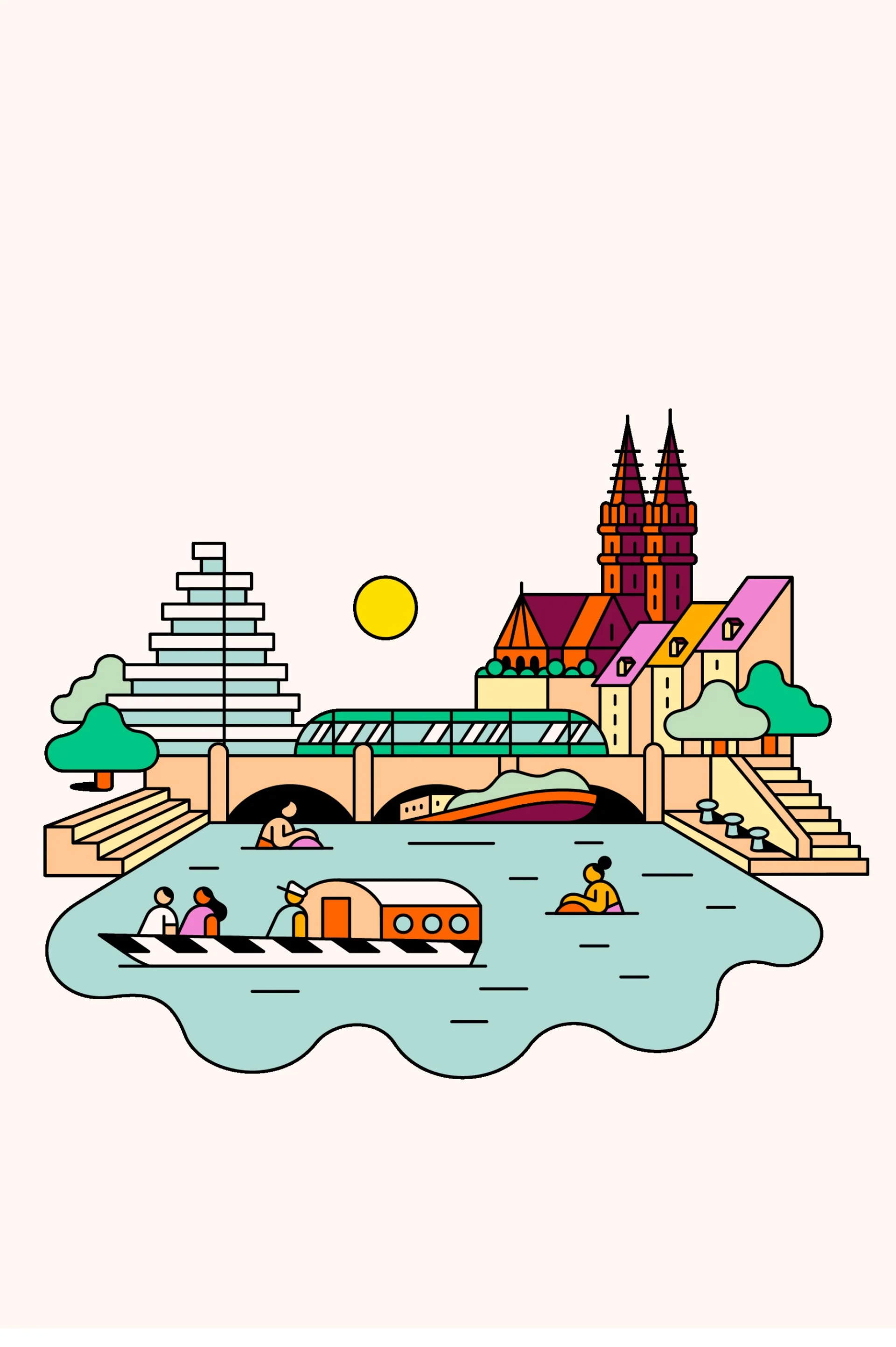 Illustration von Basel