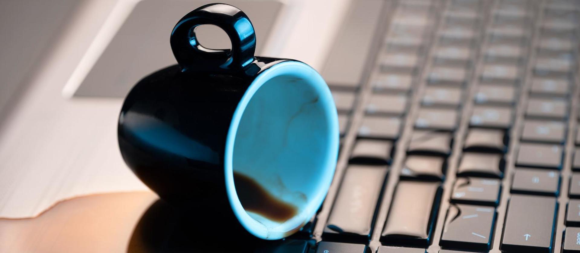Caffè sul portatile