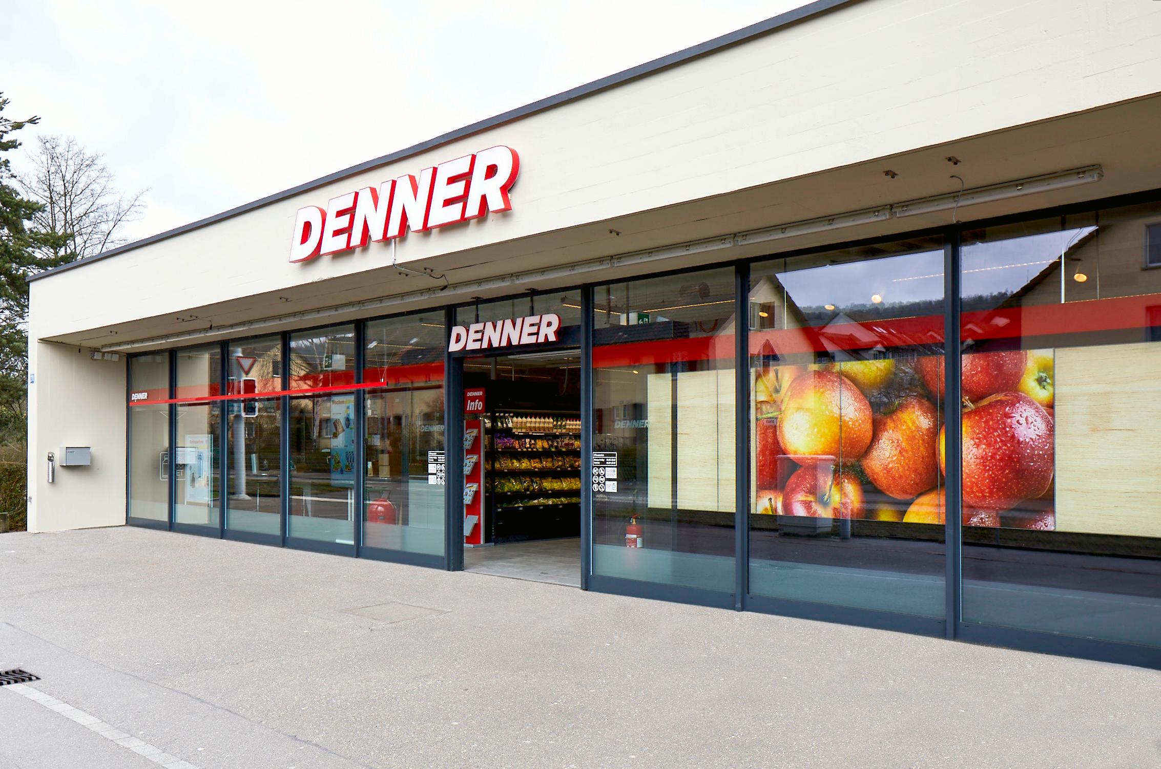 Eingang der Denner Filiale in Zürich Schwamendingen