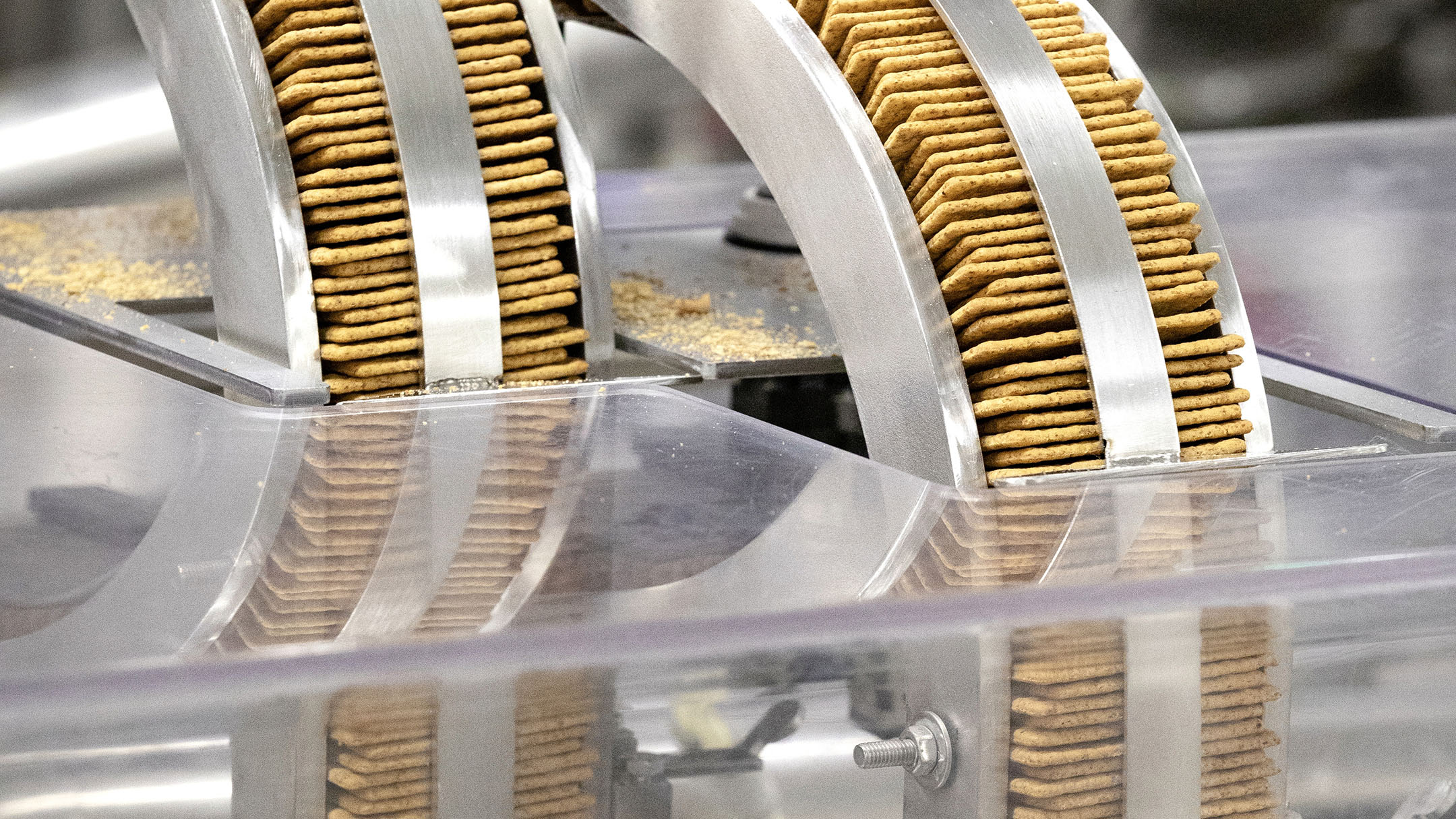 Hunderte Blévita in einer Maschine