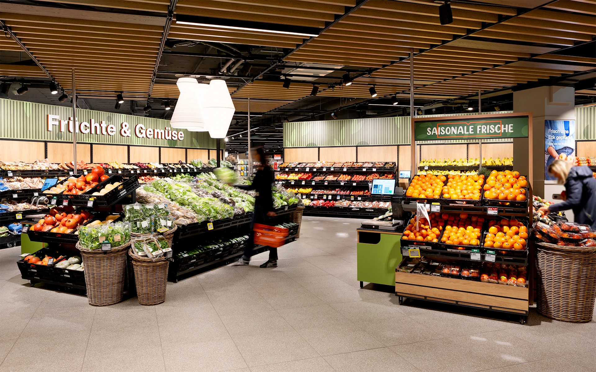 Frische Abteilung in der Filiale Paradies