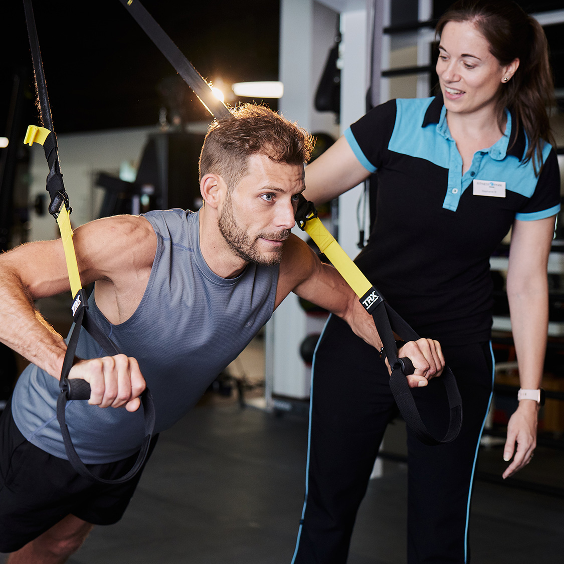 Training im Fitnesspark