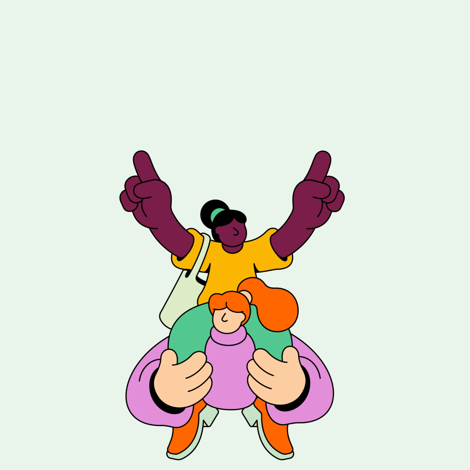 Illustration for shared experiencing