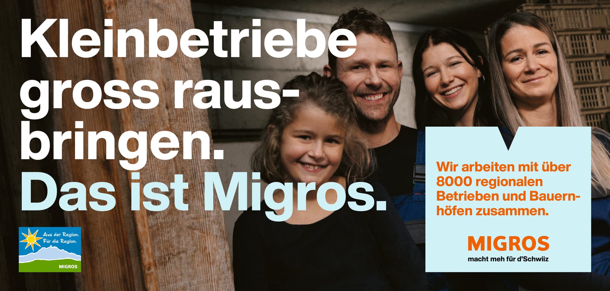 Werbekampagne «Migros macht meh für d’Schwiiz»
