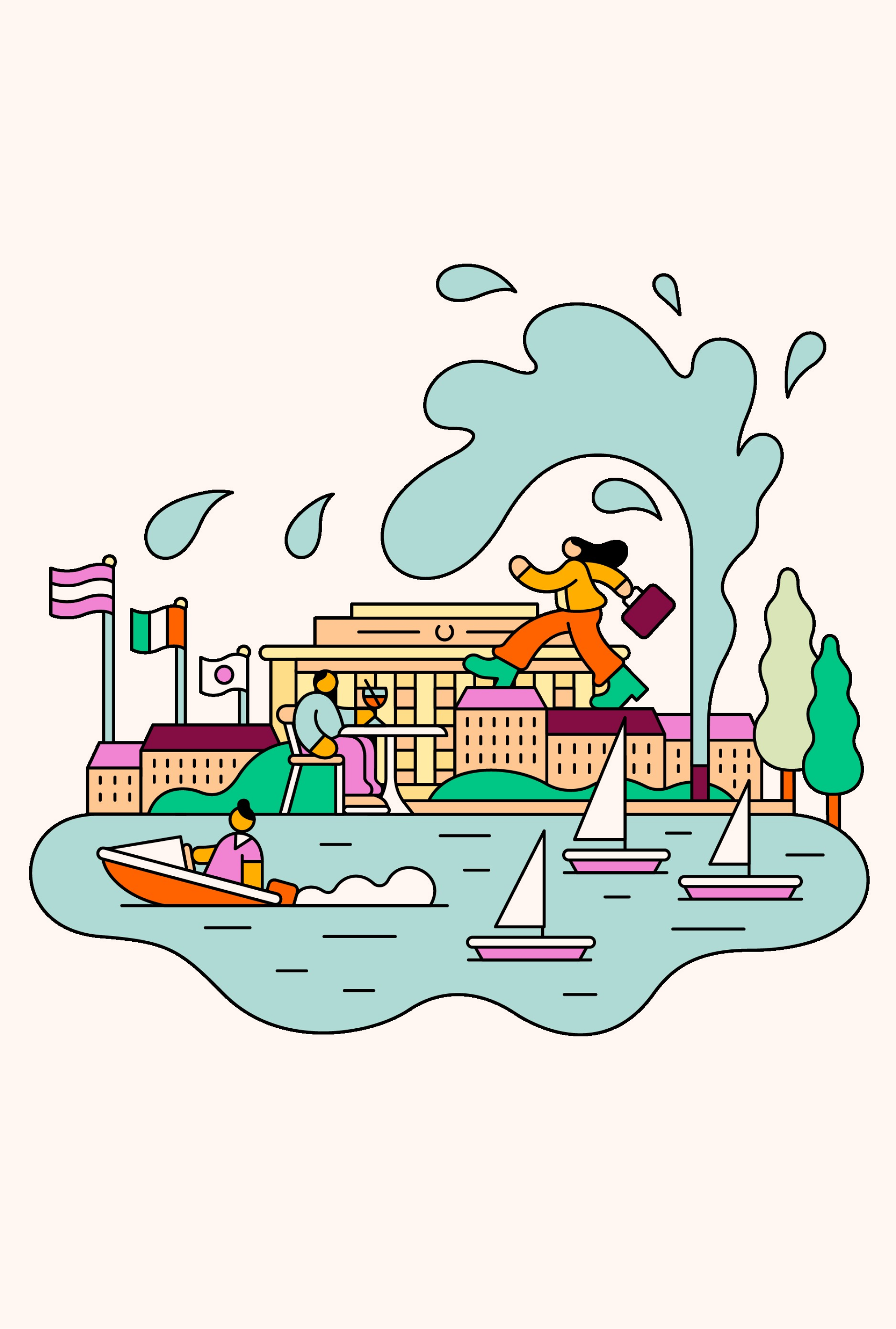 Illustration von Genf