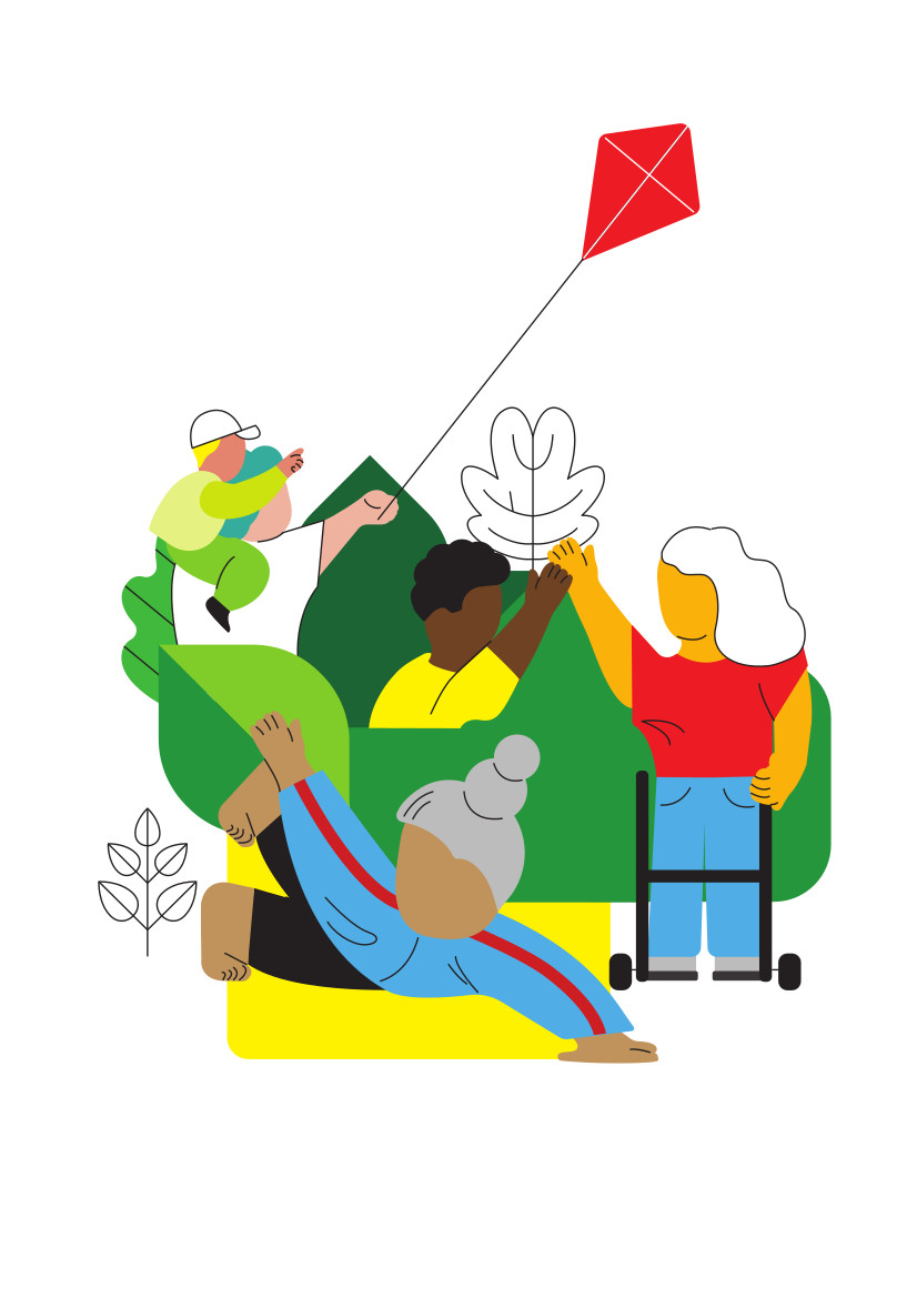 Illustration Diversity in the City and in the Countryside