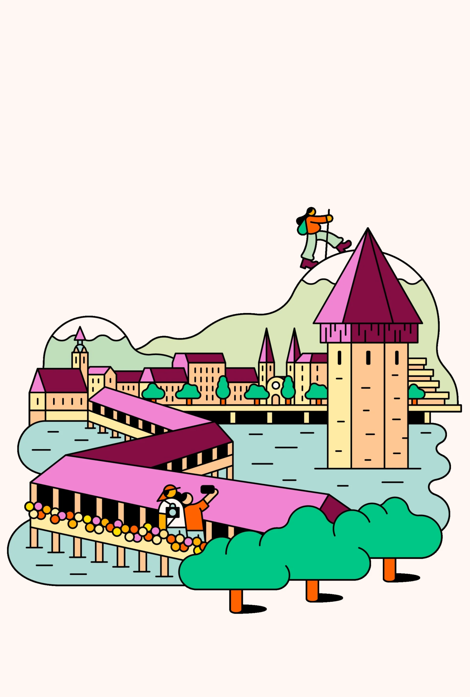 Illustration von Luzern