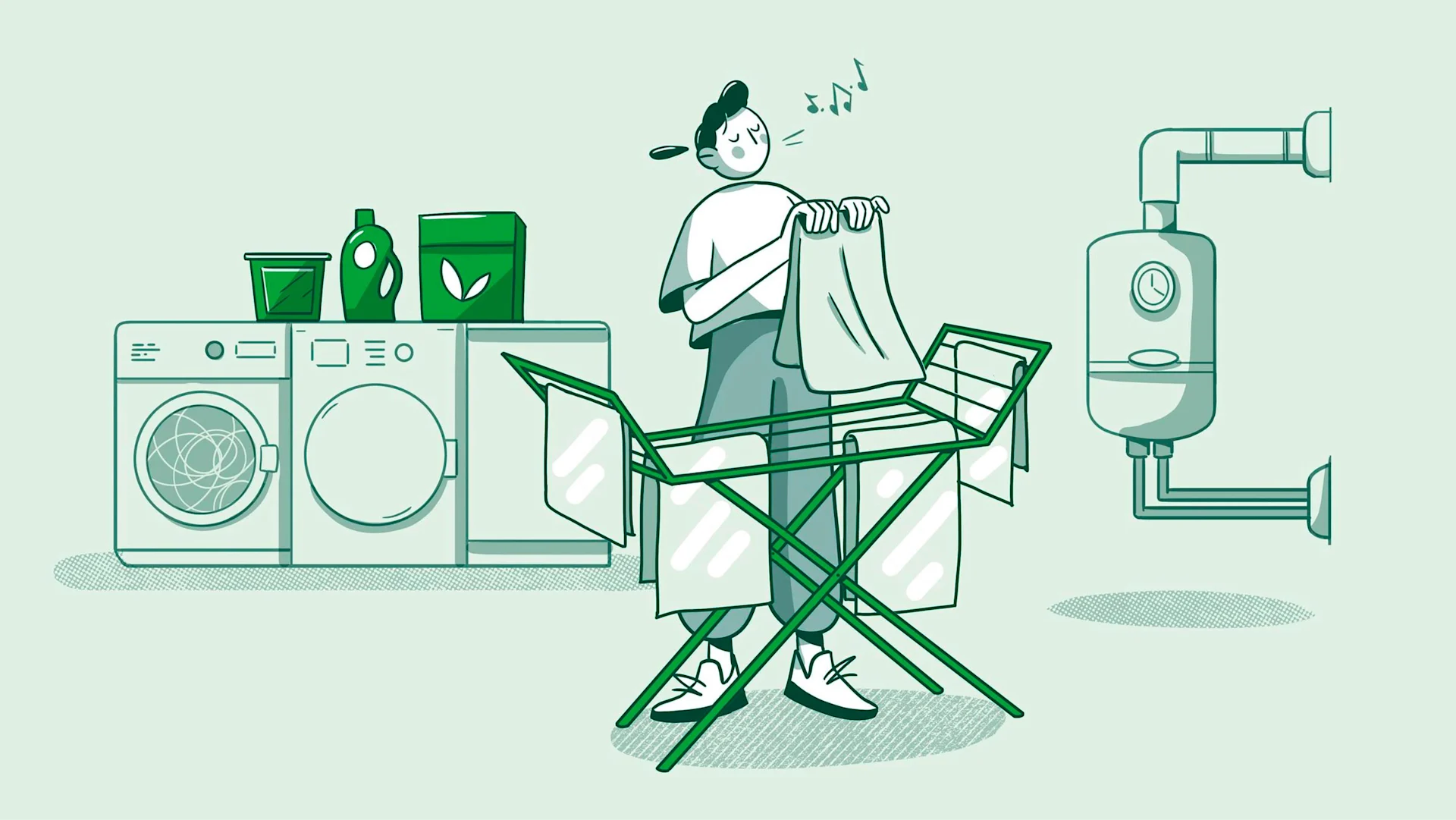 Utility room illustration