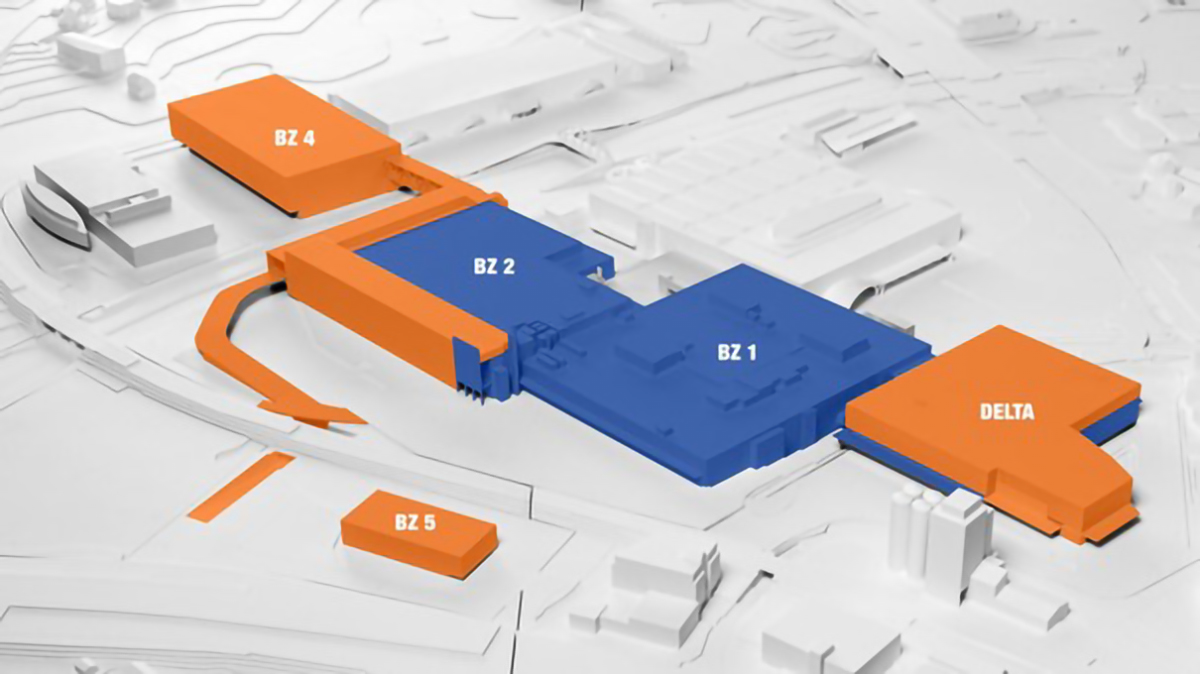3D-Abbildung der Betriebszentrale inkl. neuer Logistikplattform