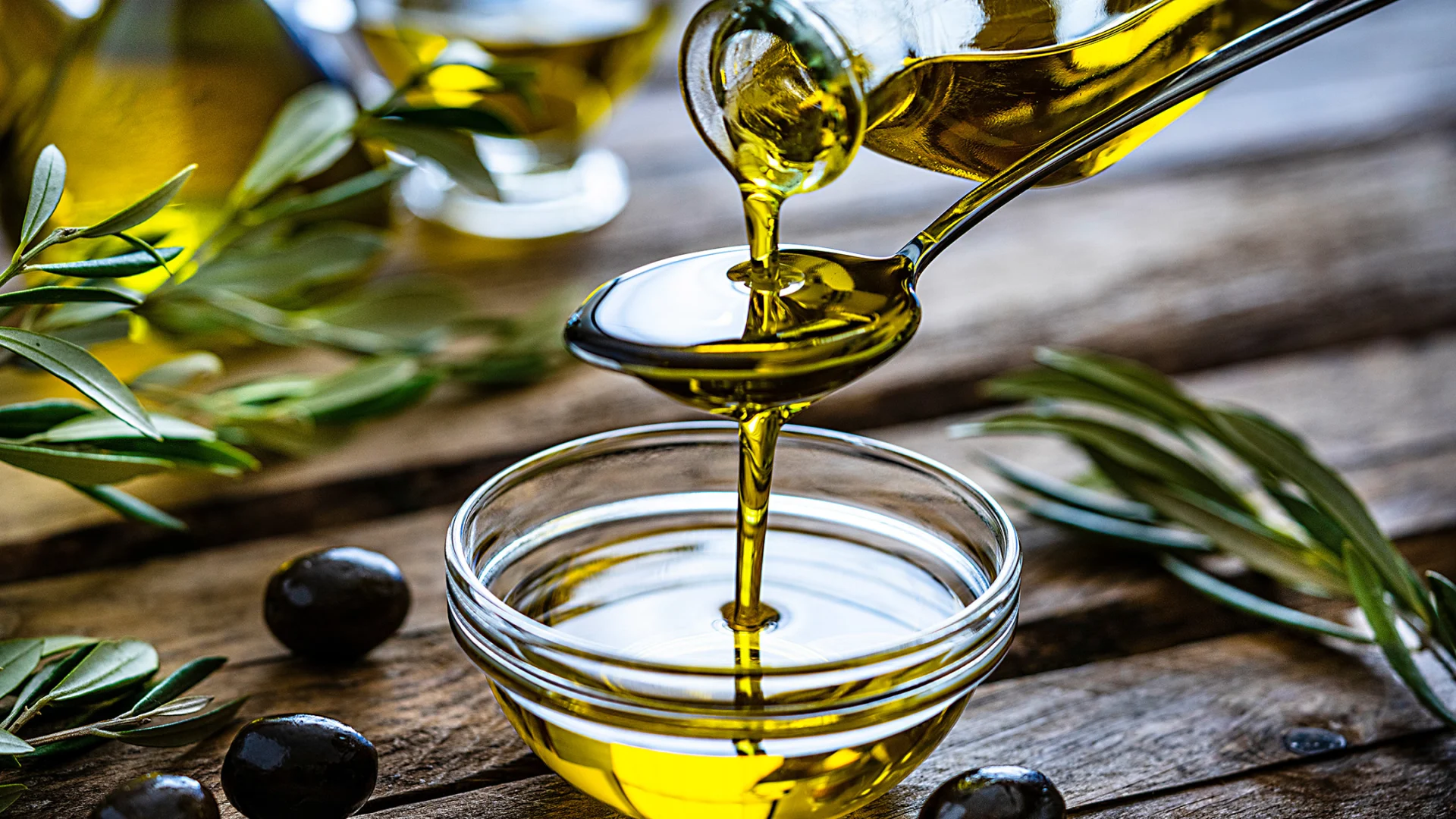 Olio di oliva e olive