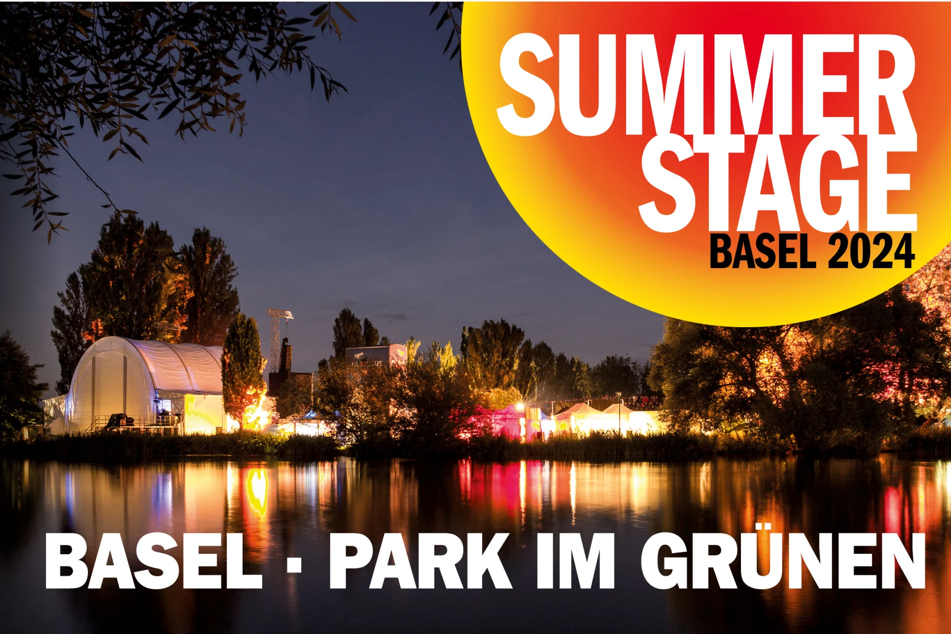 SummerStage Basel: Evening festival atmosphere by the river