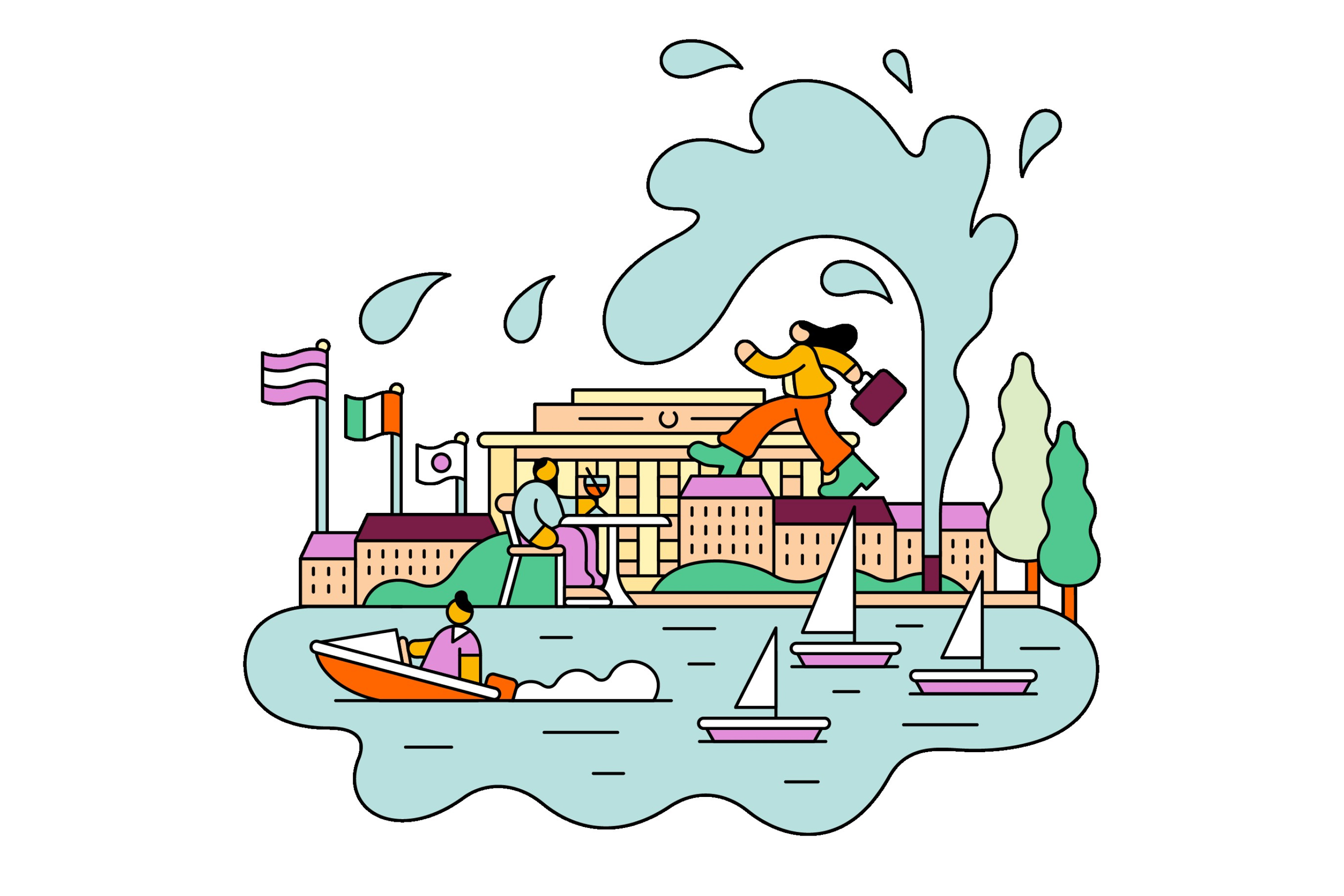 Illustration des curiosités de Genève