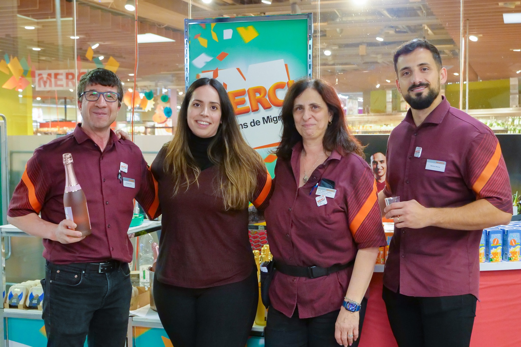 Photo 100 ans Migros dans les magasins