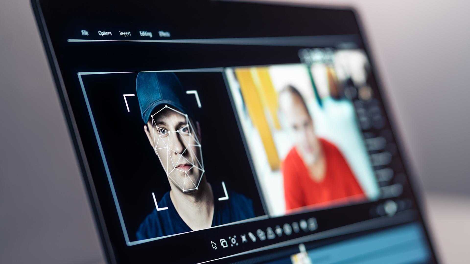 Une image est en cours d'édition sur un écran à l'aide de l'IA.