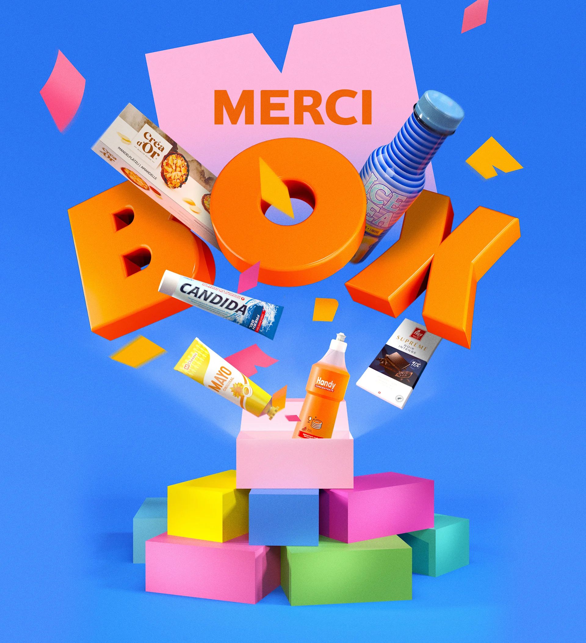 Distribution des "MERCI Box"