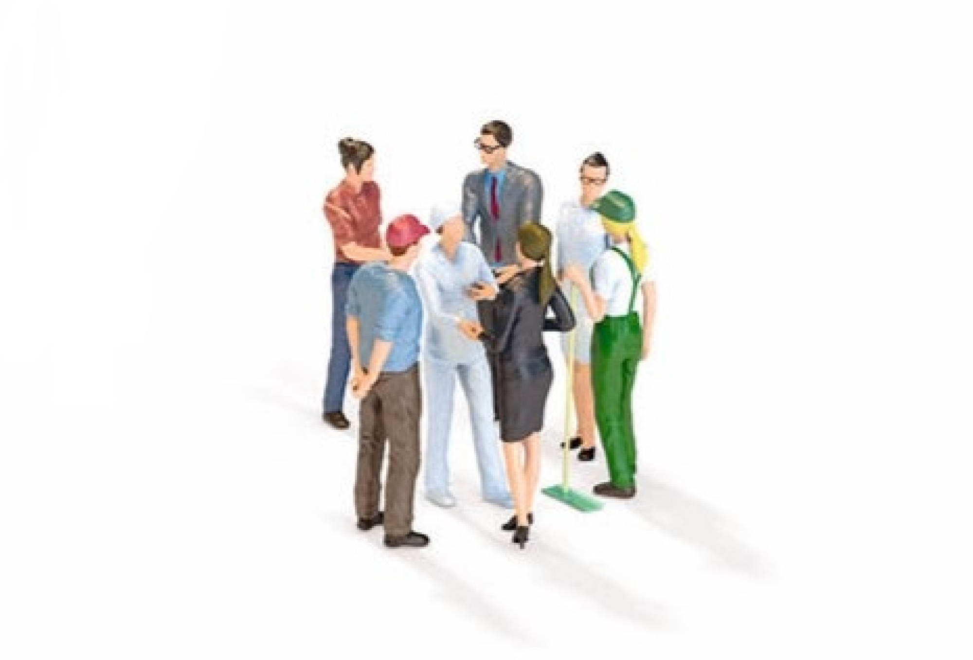 Illustration of a group of employees