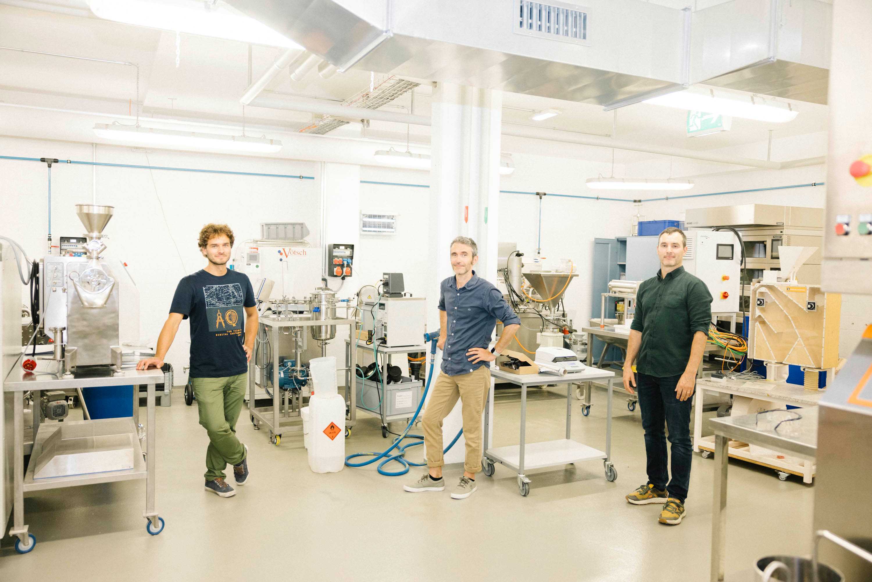 La start-up Gaia Tech: Claudio Reinhard, Enrico Tenaglia e Samuel Bühlmann.