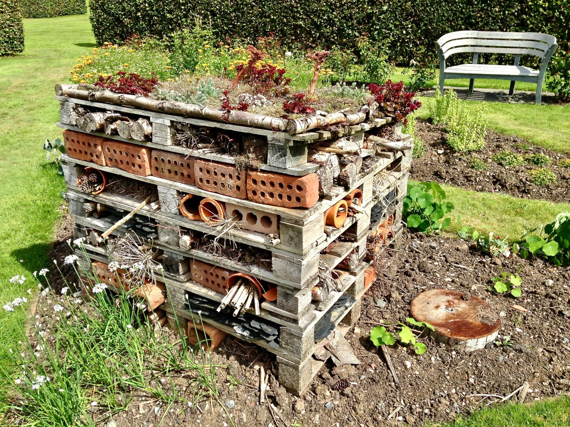 A self-made insect hotel