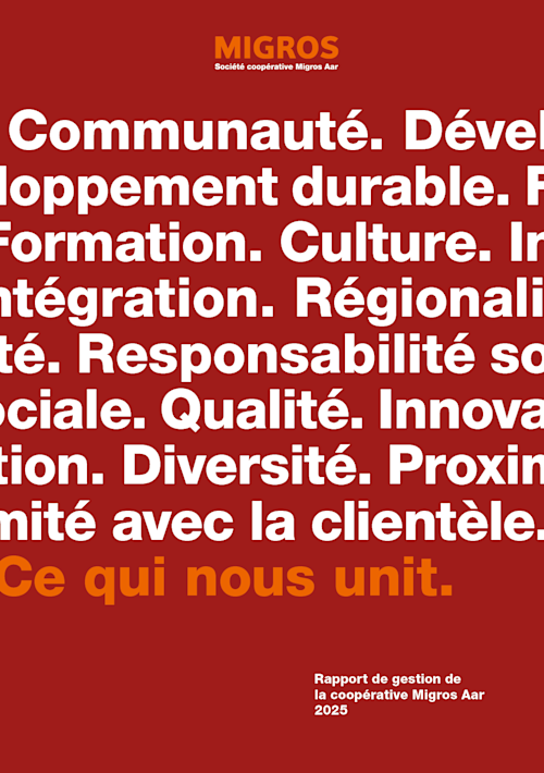 Page de couverture du rapport annuel 2025